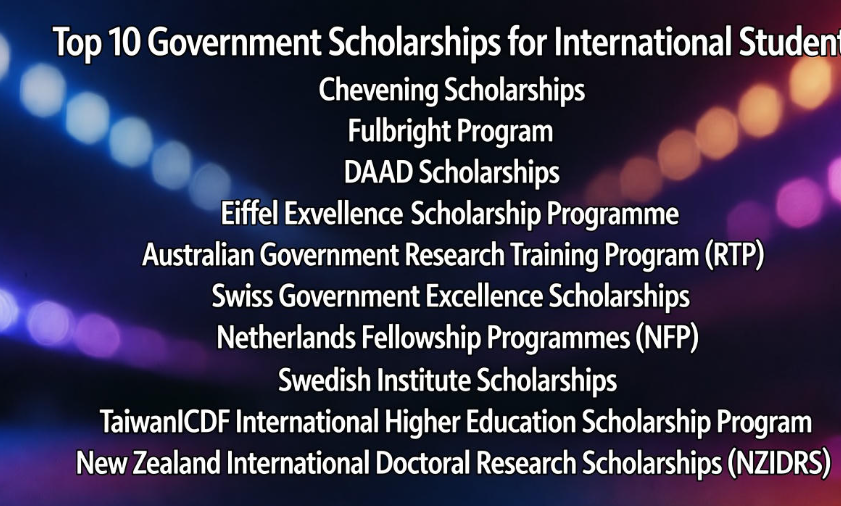 Top 10 Government Scholarships for International Students